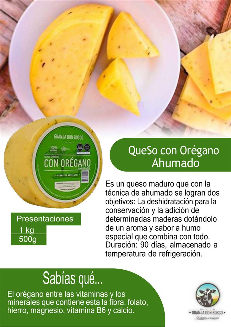 Queso con Orégano Ahumado